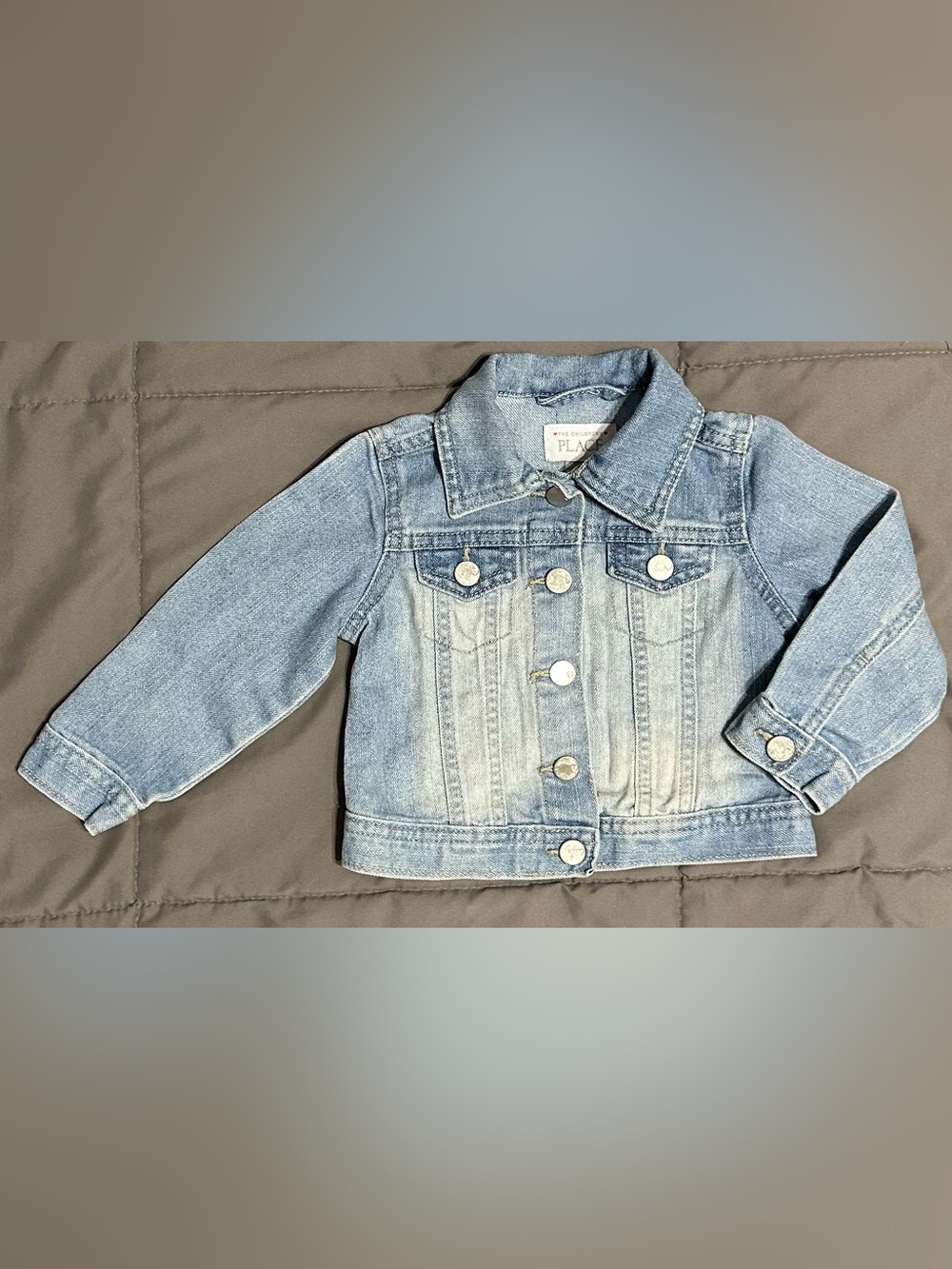 Like New Light Blue Denim Jacket for Kids - The Children’s Place 12-18 mos